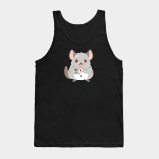 Chinchilla and Flowers Tank Top